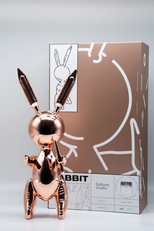 Balloon Rabbit XL Rose Gold - Éditions Studio